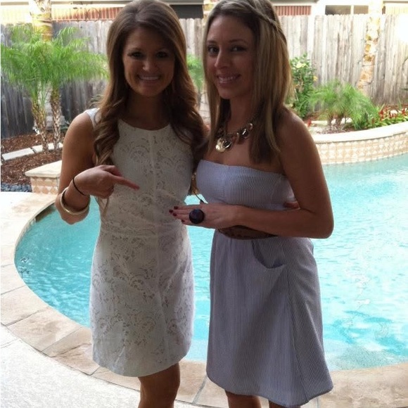 Blue Strapless Dress - Picture 5 of 5